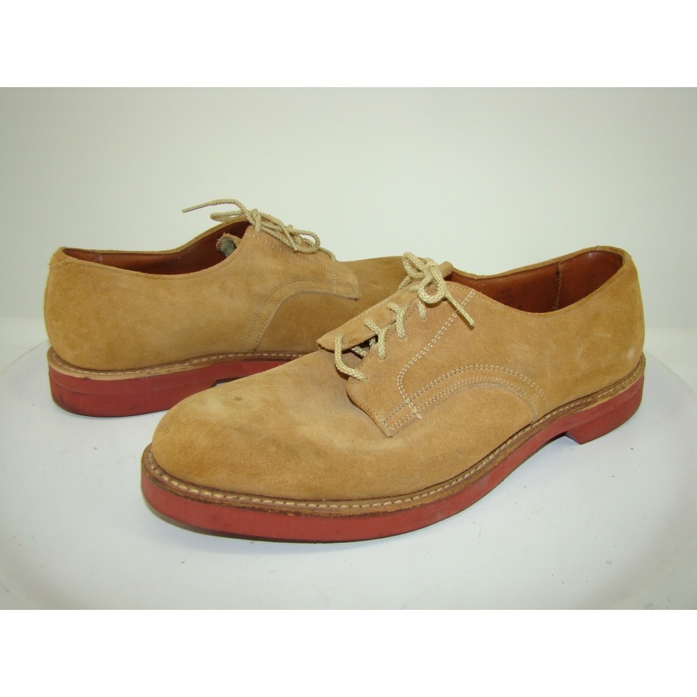 Flagg Bros Vintage Men's Tan Suede Oxford Shoes Size 9   C123